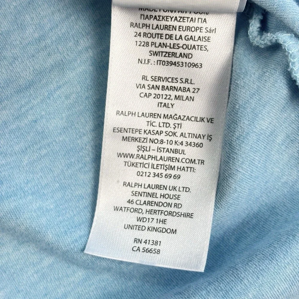 Polo Ralph Lauren Men's Custom Slim Fit Shirt XL Pony Logo Aqua Turquoise Blue